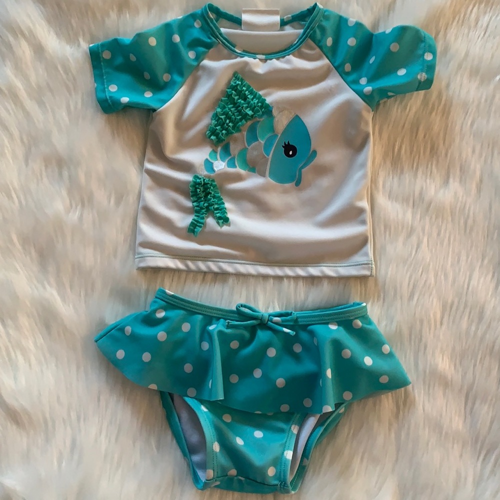 Crazy 8 Baby Girl Long Sleeve Bathing Suit